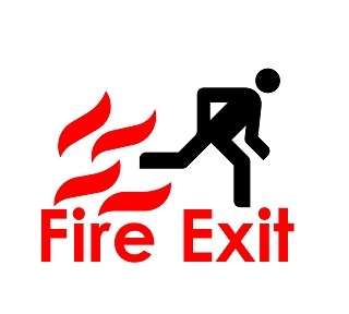 fire exit sign